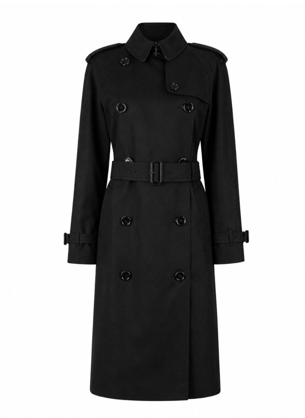 Burberry Classic Black Trench Coat US 8 NWT